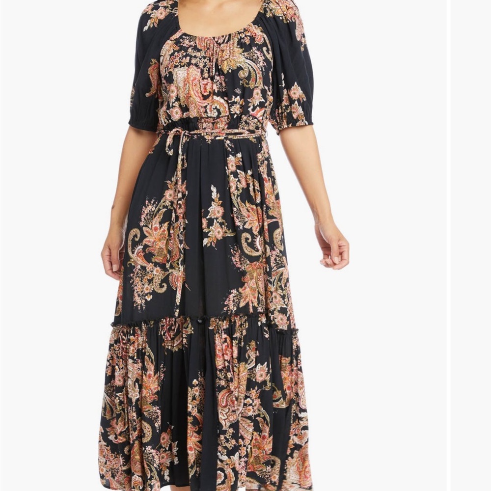 Karen Kane Puff Sleeve Maxi Sundress